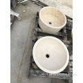 Landscaping beige sandstone sink